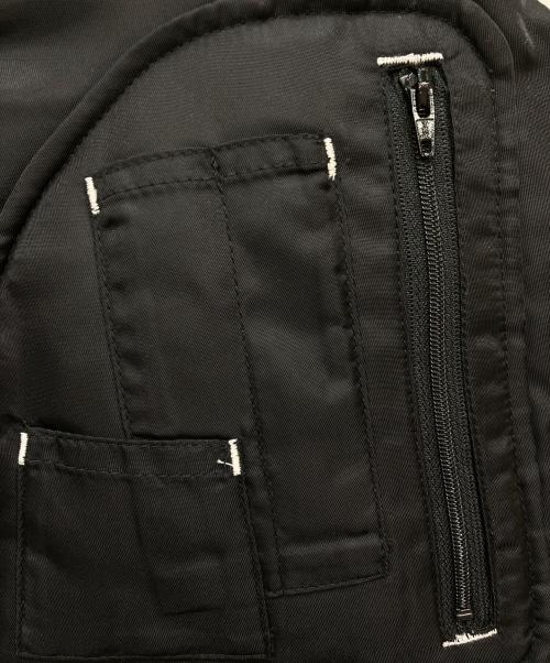 OMMO（オーエムエムオー）OMMO (オーエムエムオー) MULTI POCKET MA-1 VEST ブラック サイズ:FREEの古着・服飾アイテム