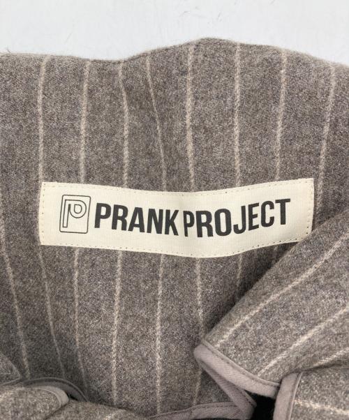 PRANK PROJECT（プランクプロジェクト）PRANK PROJECT (プランクプロジェクト) High-Waist Belt Stripe Pants グレー サイズ:36の古着・服飾アイテム