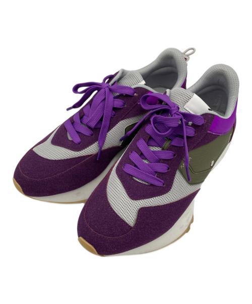 OMMO（オーエムエムオー）OMMO (オーエムエムオー) BLOCKING MA-1 SNEAKERS パープル サイズ:24の古着・服飾アイテム