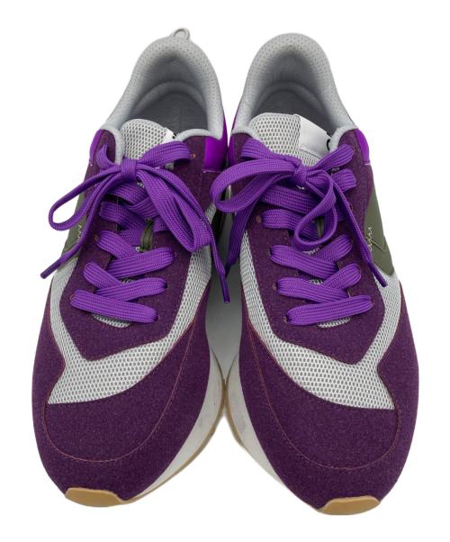 OMMO（オーエムエムオー）OMMO (オーエムエムオー) BLOCKING MA-1 SNEAKERS パープル サイズ:24の古着・服飾アイテム