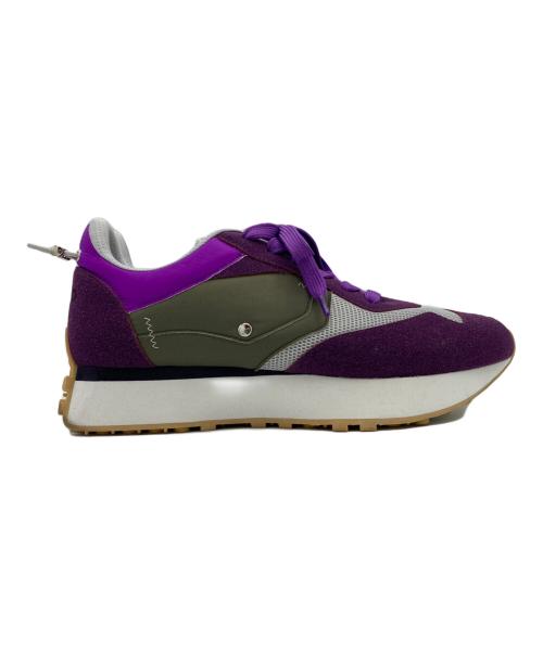 OMMO（オーエムエムオー）OMMO (オーエムエムオー) BLOCKING MA-1 SNEAKERS パープル サイズ:24の古着・服飾アイテム