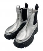 OMMOオーエムエムオー）の古着「VOLUME HEAD SIDE GORE BOOTS-S」｜シルバー