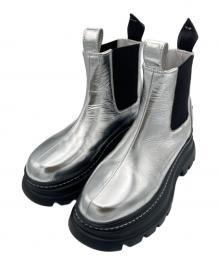OMMO（オーエムエムオー）の古着「VOLUME HEAD SIDE GORE BOOTS-S」｜シルバー