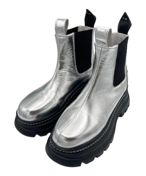 OMMO（オーエムエムオー）OMMO (オーエムエムオー) VOLUME HEAD SIDE GORE BOOTS-S シルバー サイズ:25cmの古着・服飾アイテム