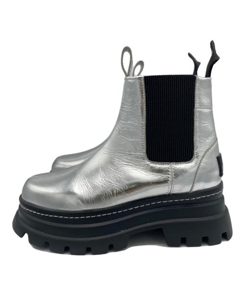 OMMO（オーエムエムオー）OMMO (オーエムエムオー) VOLUME HEAD SIDE GORE BOOTS-S シルバー サイズ:25cmの古着・服飾アイテム