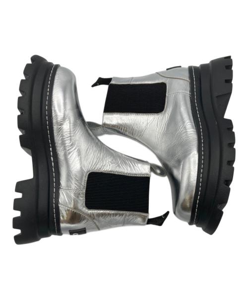 OMMO（オーエムエムオー）OMMO (オーエムエムオー) VOLUME HEAD SIDE GORE BOOTS-S シルバー サイズ:25cmの古着・服飾アイテム