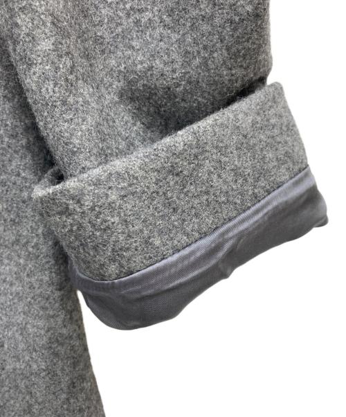 BLACK LABEL CRESTBRIDGE（ブラックレーベル クレストブリッジ）BLACK LABEL CRESTBRIDGE (ブラックレーベル クレストブリッジ) スタンドカラーウールコート グレー サイズ:Lの古着・服飾アイテム