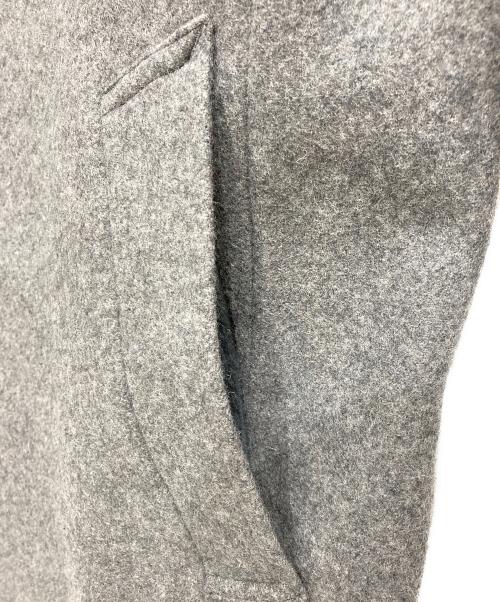 BLACK LABEL CRESTBRIDGE（ブラックレーベル クレストブリッジ）BLACK LABEL CRESTBRIDGE (ブラックレーベル クレストブリッジ) スタンドカラーウールコート グレー サイズ:Lの古着・服飾アイテム