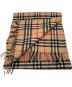 Burberry's (バーバリーズ) ノヴァチェックカシミヤマフラー ブラウン：6000円
