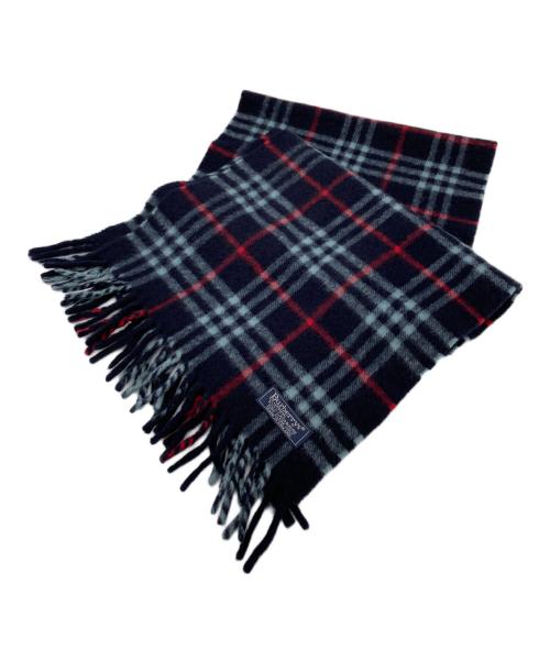 Burberry's（バーバリーズ）Burberry's (バーバリーズ) ノヴァチェックカシミヤマフラー ブラックの古着・服飾アイテム