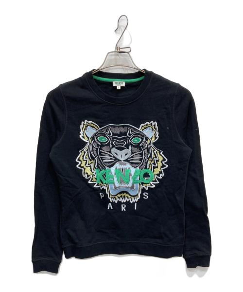 KENZO（ケンゾー）KENZO (ケンゾー) タイガー刺繍スウェット ブラック サイズ:Sの古着・服飾アイテム