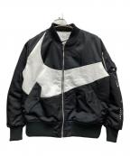 NIKEナイキ）の古着「AS M NSW SYNFL SWOOSH BOMBER」｜ブラック