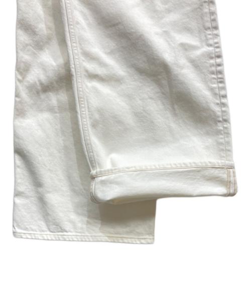 POLO RALPH LAUREN（ポロ・ラルフローレン）POLO RALPH LAUREN (ポロ・ラルフローレン) ワイドデニムパンツ ホワイト サイズ:SIZE26 未使用品の古着・服飾アイテム