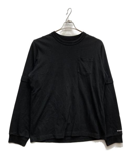 sacai（サカイ）sacai (サカイ) 長袖カットソー ブラック サイズ:4の古着・服飾アイテム