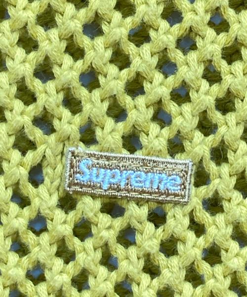 SUPREME（シュプリーム）Supreme (シュプリーム) Open Knit Small Box Sweater イエロー サイズ:Lの古着・服飾アイテム