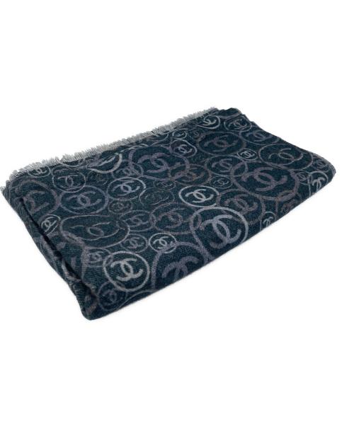 CHANEL（シャネル）CHANEL (シャネル) 大判カシミヤストール グレーの古着・服飾アイテム