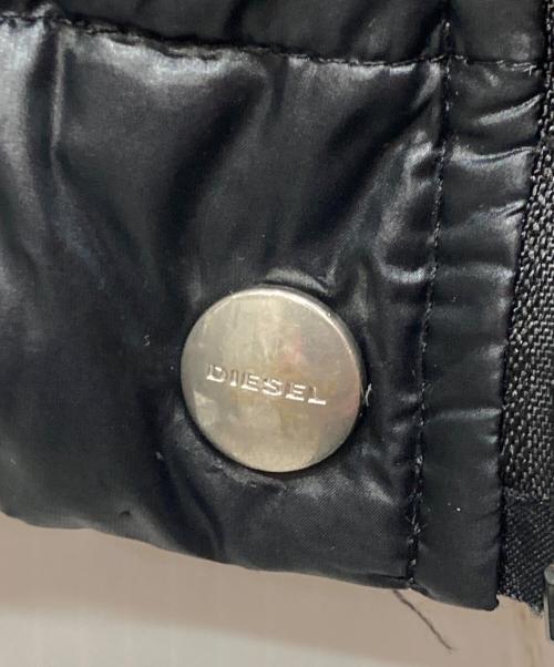 DIESEL（ディーゼル）DIESEL (ディーゼル) フリルダウンジャケット ブラック サイズ:Mの古着・服飾アイテム