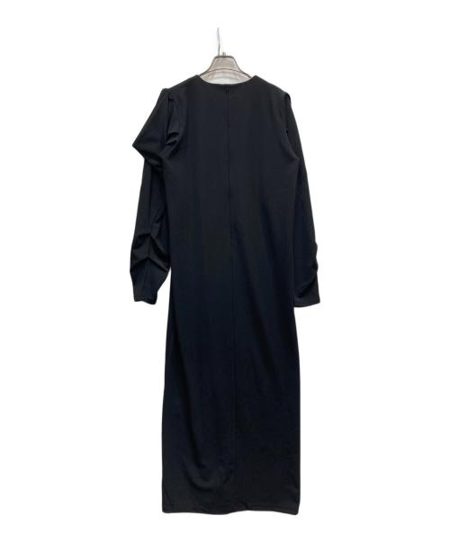 RIM.ARK（リムアーク）RIM.ARK (リムアーク) ドレープスリーブカットドレス ワンピース ブラック サイズ:SIZE38の古着・服飾アイテム