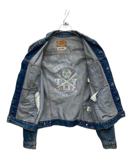 YOLLOWTE（ヨロー）YOLLOWTE (ヨロー) カスタムデニムジャケット インディゴ サイズ:Mの古着・服飾アイテム