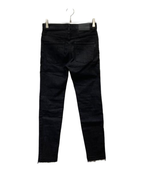 UNDERCOVER（アンダーカバー）UNDERCOVER (アンダーカバー) ストレッチカツラギ ニーピラスタッズ スリムパンツ ブラック サイズ:1 未使用品の古着・服飾アイテム