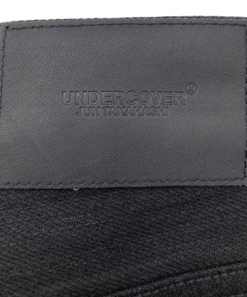 UNDERCOVER（アンダーカバー）UNDERCOVER (アンダーカバー) ストレッチカツラギ ニーピラスタッズ スリムパンツ ブラック サイズ:1 未使用品の古着・服飾アイテム