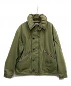 BLUE BLUEブルーブルー）の古着「HIGH COUNT FLIGHT JACKET」｜カーキ