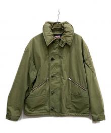 BLUE BLUE（ブルーブルー）の古着「HIGH COUNT FLIGHT JACKET」｜カーキ