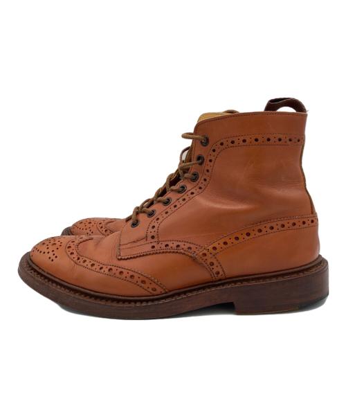 Tricker's（トリッカーズ）Tricker's (トリッカーズ) ウィングチップブーツ ブラウン サイズ:27cmの古着・服飾アイテム