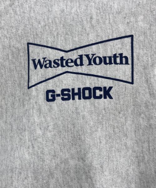 WASTED YOUTH（ウェイステッドユース）Wasted Youth (ウェイステッドユース) G-SHOCK (ジーショック) プリントパーカー グレー サイズ:XXLの古着・服飾アイテム