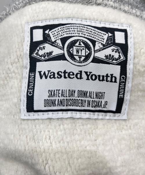 WASTED YOUTH（ウェイステッドユース）Wasted Youth (ウェイステッドユース) ロゴパーカー グレー サイズ:XXLの古着・服飾アイテム