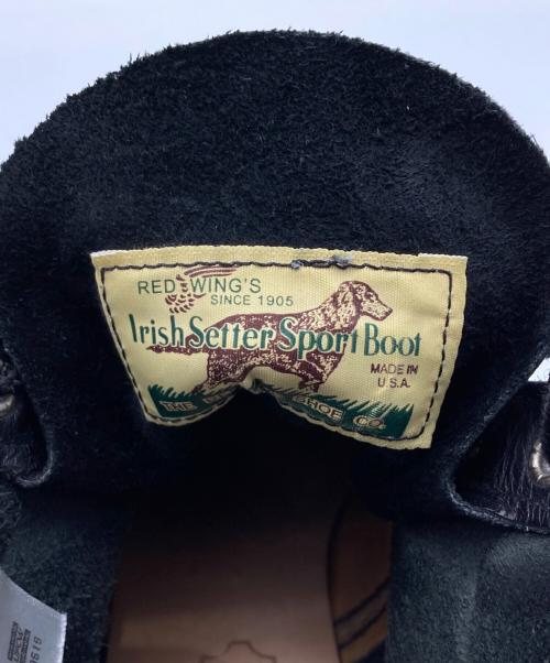 RED WING（レッドウィング）RED WING (レッドウィング) IRISH SETTER 6' MOC-TOE 8179(E) ブラック サイズ:26.5cmの古着・服飾アイテム