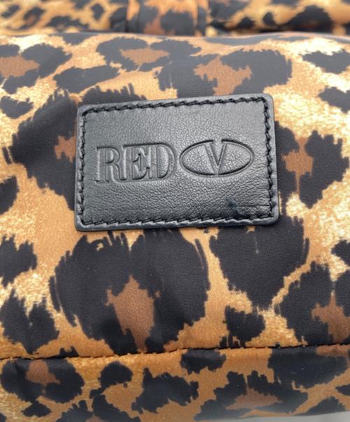 RED VALENTINO（レッドヴァレンティノ）RED VALENTINO (レッドヴァレンティノ) レオパードリボンハンドバッグ ベージュの古着・服飾アイテム