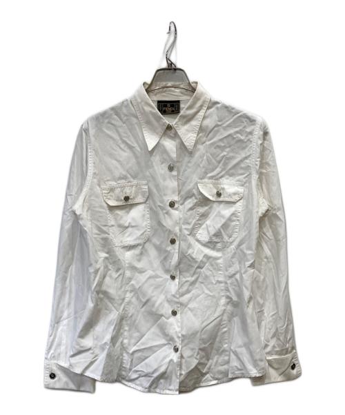 FENDI JEANS（フェンディ ジーンズ）FENDI jeans (フェンディ ジーンズ) シャツ ホワイト サイズ:SIZE44の古着・服飾アイテム