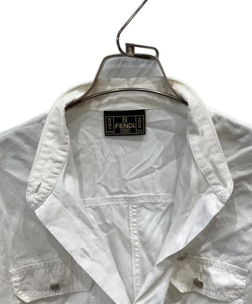 FENDI JEANS（フェンディ ジーンズ）FENDI jeans (フェンディ ジーンズ) シャツ ホワイト サイズ:SIZE44の古着・服飾アイテム