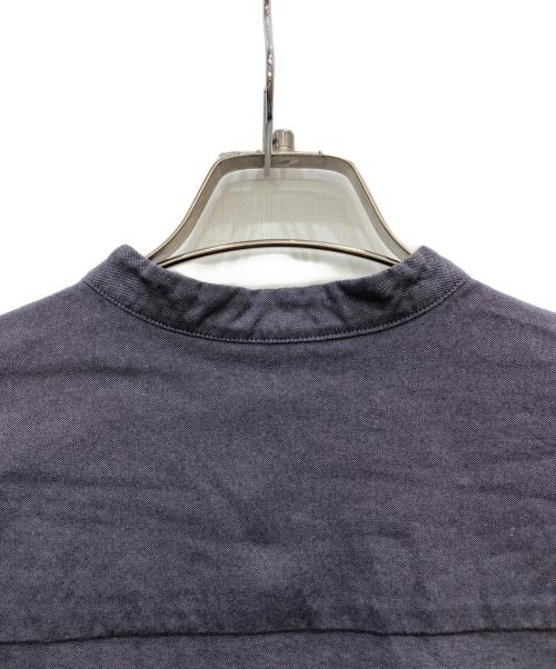 Graphpaper（グラフペーパー）Graphpaper (グラフペーパー) Oxford L/S Oversized Band Collar Shirt グレー サイズ:Sの古着・服飾アイテム