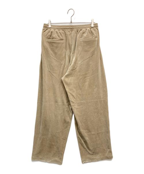 Graphpaper（グラフペーパー）Graphpaper (グラフペーパー) Compact Velour Easy Pants ベージュ サイズ:SIZE1の古着・服飾アイテム