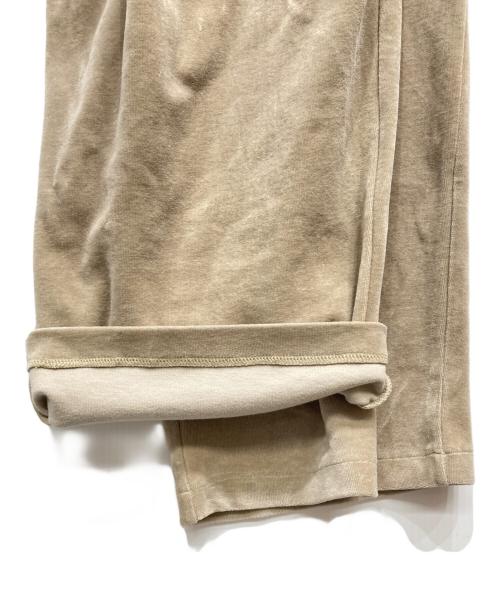 Graphpaper（グラフペーパー）Graphpaper (グラフペーパー) Compact Velour Easy Pants ベージュ サイズ:SIZE1の古着・服飾アイテム