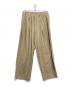 Graphpaper（グラフペーパー）の古着「Compact Velour Easy Pants」｜ベージュ