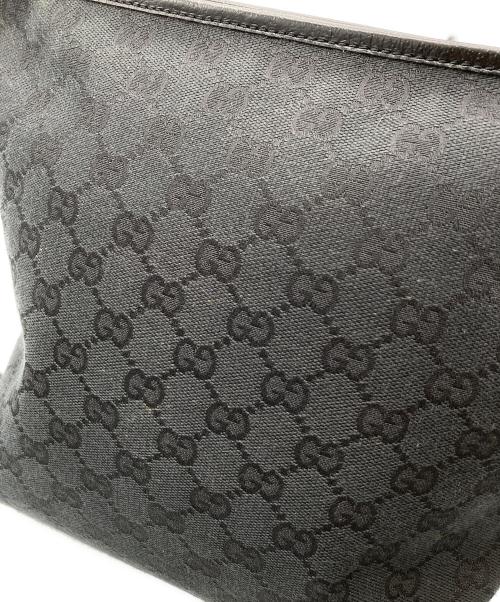 GUCCI（グッチ）GUCCI (グッチ) GGキャンバス ショルダーバッグ ブラックの古着・服飾アイテム