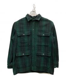 POLO RALPH LAUREN（ポロ・ラルフローレン）の古着「ウールタータンチェックジャケット」｜グリーン