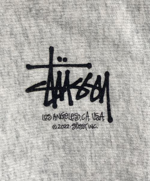 stussy（ステューシー）stussy (ステューシー) DRAGON STUSSY CREW グレー サイズ:Mの古着・服飾アイテム
