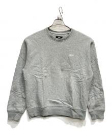 stussy（ステューシー）の古着「Stock Logo Crew Sweatshirt」｜グレー