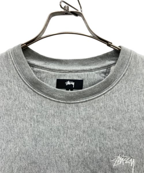 stussy（ステューシー）stussy (ステューシー) Stock Logo Crew Sweatshirt グレー サイズ:Sの古着・服飾アイテム