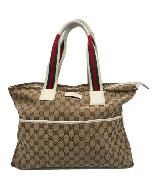 GUCCI（グッチ）GUCCI (グッチ) マザーズバッグ ベージュの古着・服飾アイテム