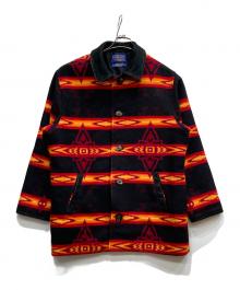 PENDLETON（ペンドルトン）の古着「ネイティブ柄コート」｜ブラック