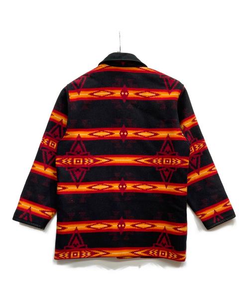 PENDLETON（ペンドルトン）PENDLETON (ペンドルトン) ネイティブ柄コート ブラック サイズ:Lの古着・服飾アイテム