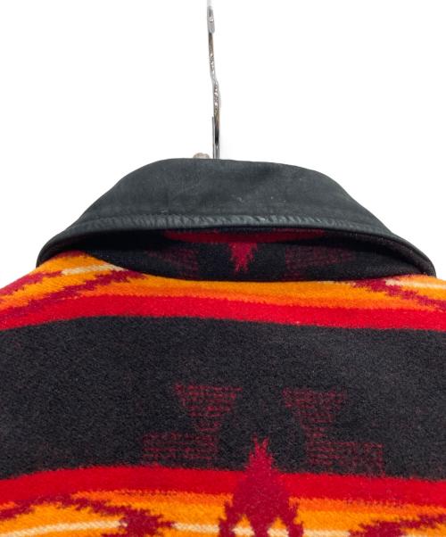 PENDLETON（ペンドルトン）PENDLETON (ペンドルトン) ネイティブ柄コート ブラック サイズ:Lの古着・服飾アイテム