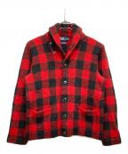 POLO RALPH LAURENポロ・ラルフローレン）の古着「ショールカラーカーディガン」｜レッド