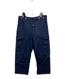 NIGEL CABOURN（ナイジェルケーボン）の古着「ストラップリネンカーゴパンツ」｜ネイビー