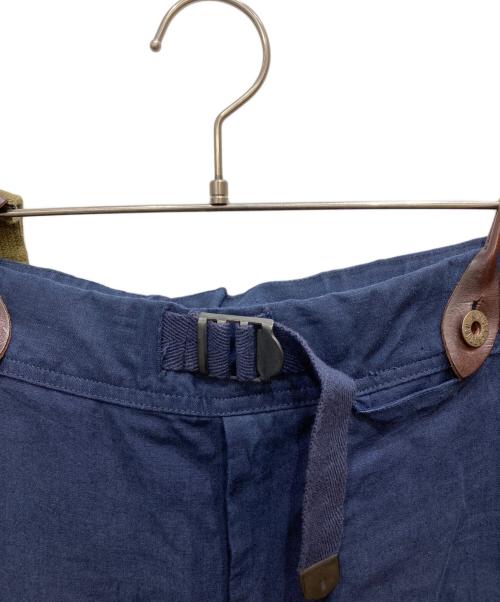 NIGEL CABOURN（ナイジェルケーボン）NIGEL CABOURN (ナイジェルケーボン) ストラップリネンカーゴパンツ ネイビー サイズ:36の古着・服飾アイテム